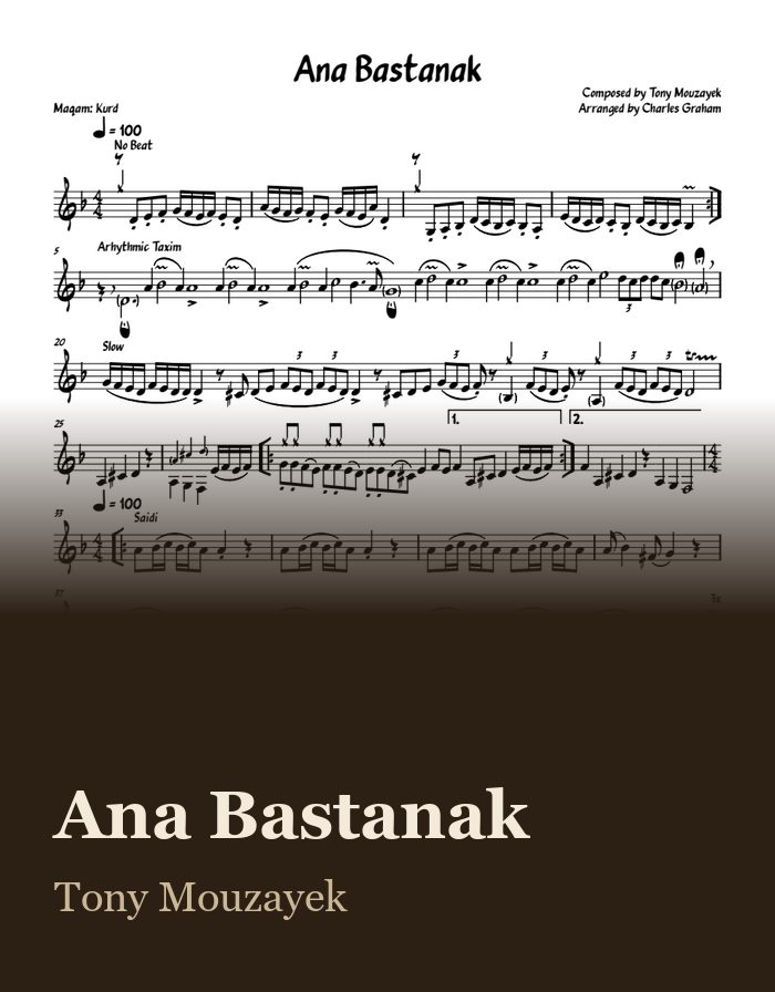 Ana Bastanak — sheet music preview