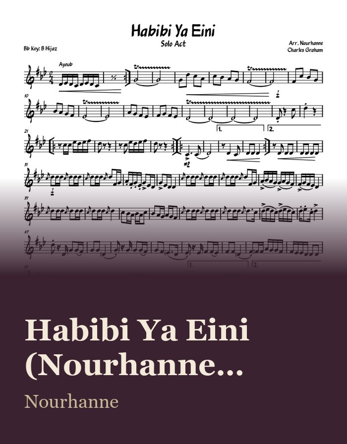 Habibi Ya Eini (Nourhanne Version) — sheet music preview