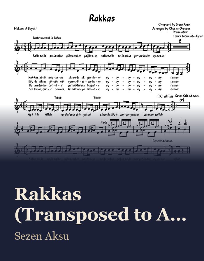 Rakkas (Transposed to A Bayati) — sheet music preview